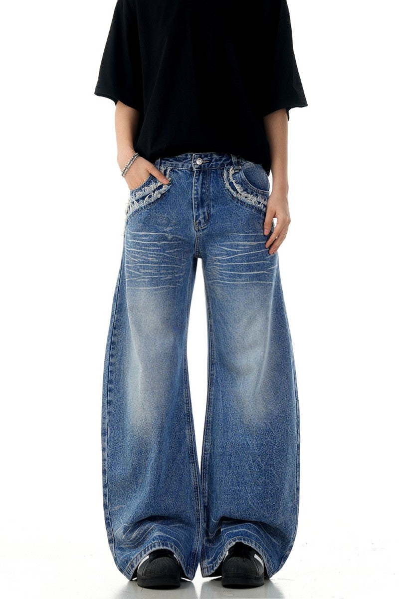 Raw Hem Blade Jeans