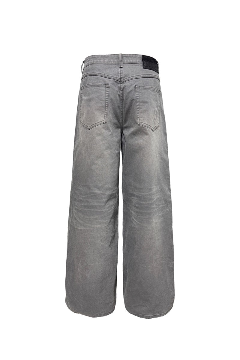 Sunfaded Washed Grey Jeans