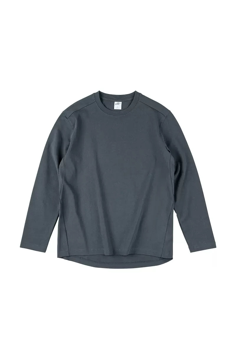 Structured Cotton Long Sleeve Tee - EU Only