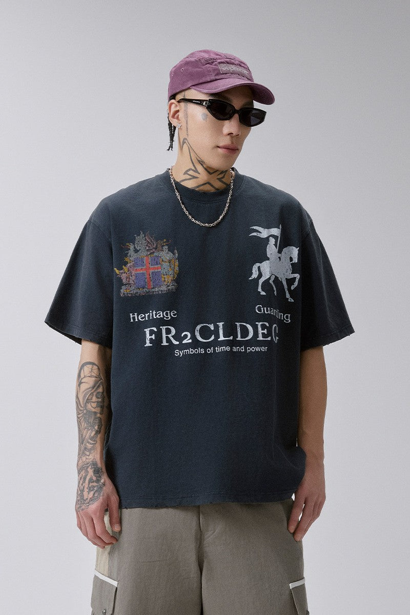 Distressed Badge T-Shirt