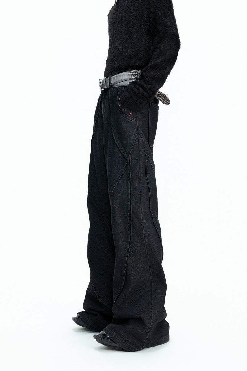 Vintage Washed Flare Jeans