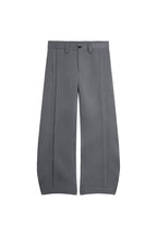 Quilted Pleated Wide Leg Trousers