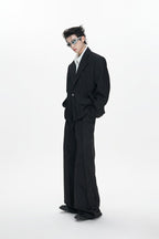 Pleated Double Suit Trousers