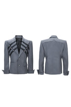 Braided Double Breasted Blazer