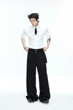 Satin Draped Shirt