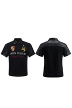 Leather Patch Studded Polo