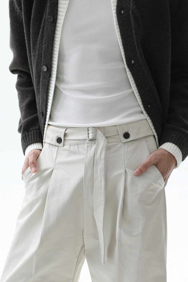 Pleated Relaxed Fit Dress Pants