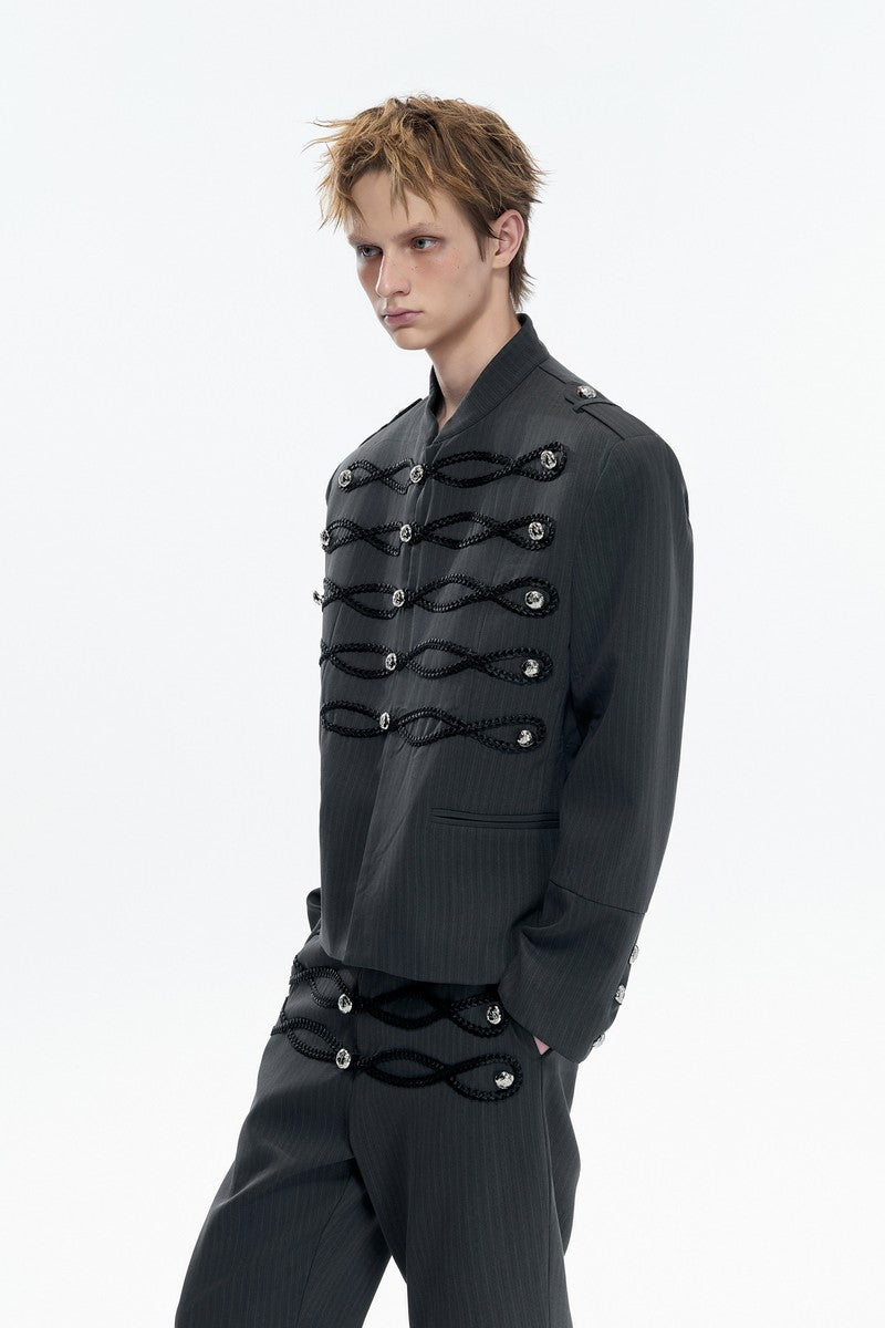 Napoleon Striped Flared Trousers