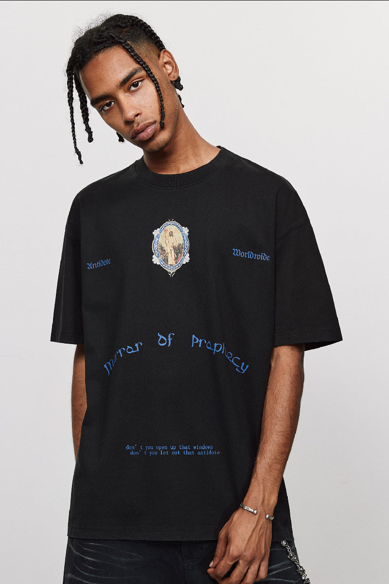 Mirror Print Vintage T-Shirt