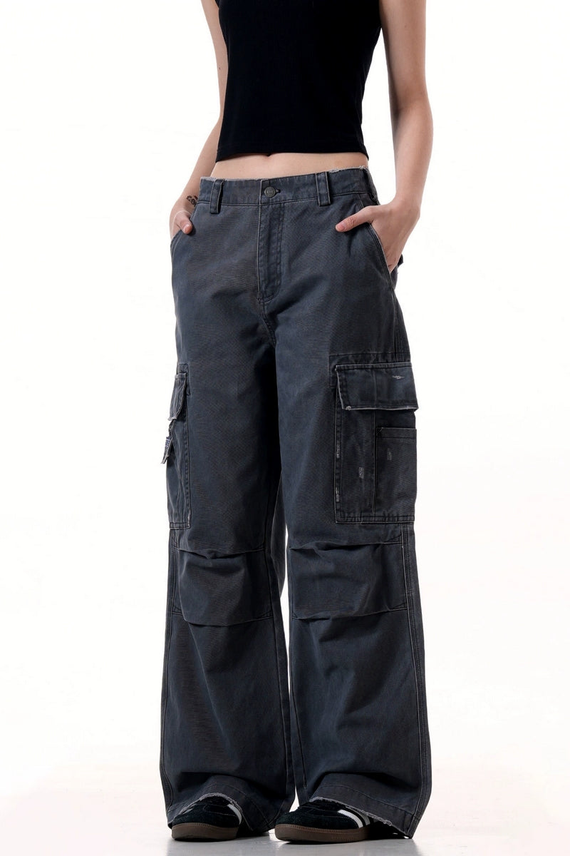 Multi-Pocket Drawstring Cargo Pants - EU Only