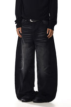 Curved Whisker Jeans
