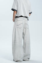 Gray Washed Scythe Jeans