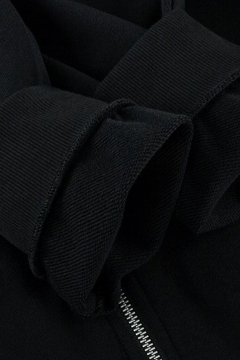 Cropped Zip-Up Sweater