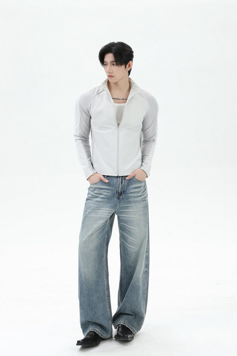 Mesh Zip Up Sports Jacket