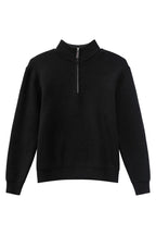 Heavyweight Half Zip Knit Sweater