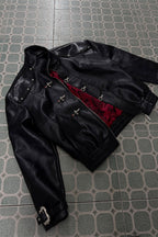 Python Embossed Buckle Jacket