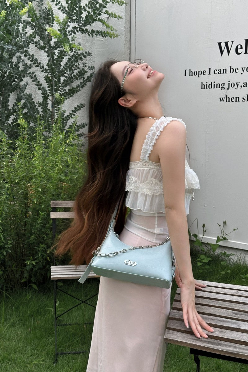 Stone Texture Chain Bag