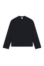 Boxy Henley Long Sleeve Tee - EU Only