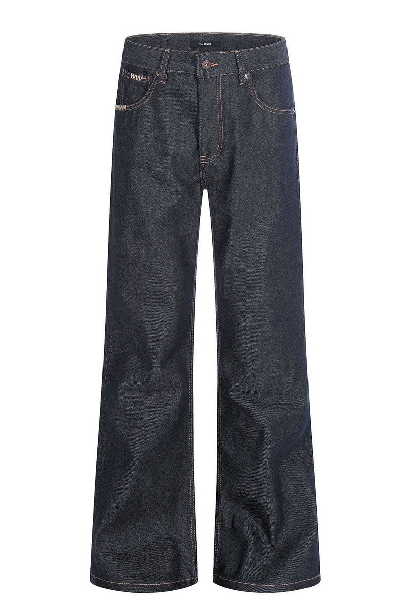 Raw Denim Flare Jeans