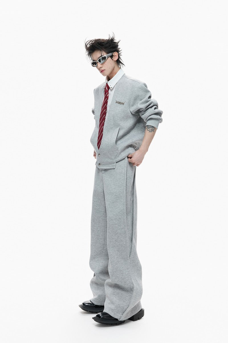 Layered Pleated Trousers