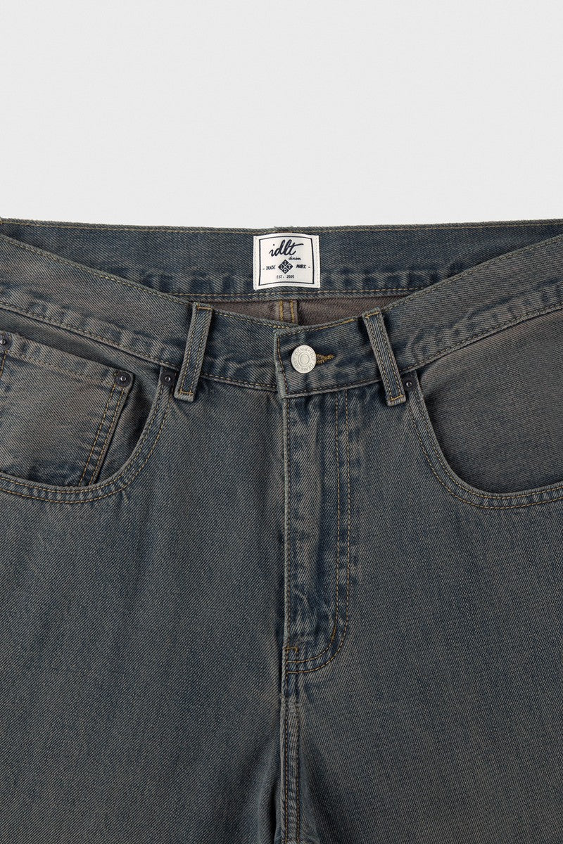 Vintage Washed Flare Jeans