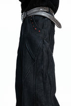 Vintage Washed Flare Jeans