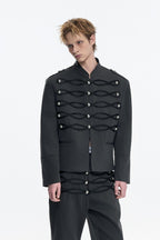 Napoleon Striped Button Jacket