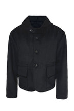 Relaxed Hooded Wool Jacket