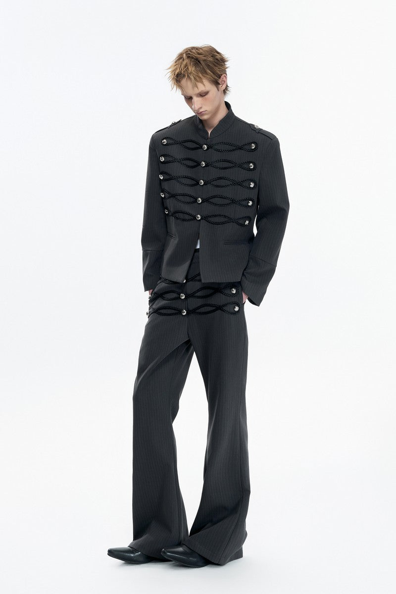 Napoleon Striped Flared Trousers