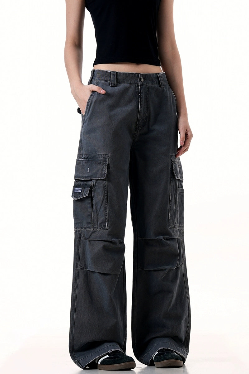 Multi-Pocket Drawstring Cargo Pants - EU Only