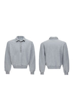 Sequin Pin Detail Polo Sweatshirt