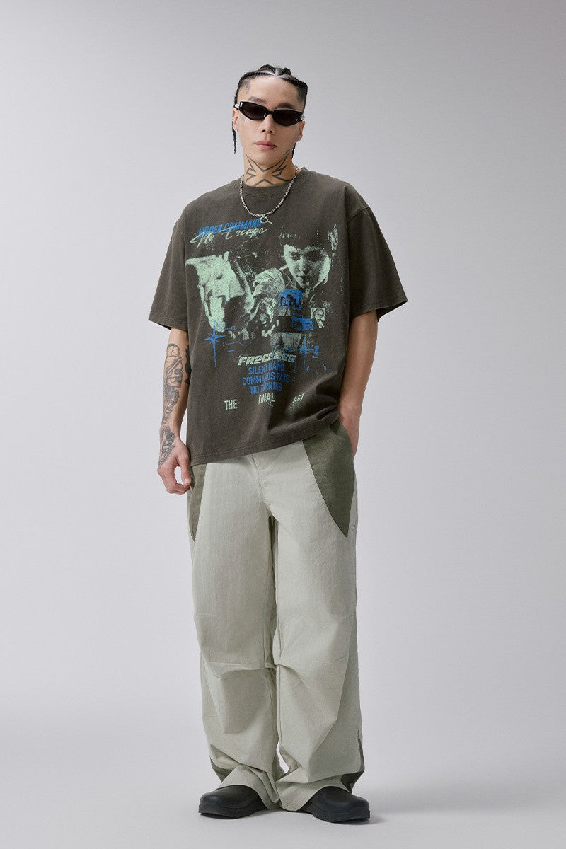 Washed Vintage Movie Graphic T-Shirt