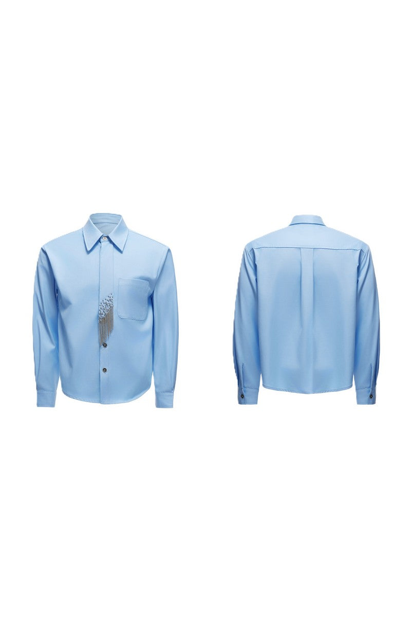 Structured Tie Detail Shirt
