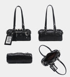 Y2K Biker Baguette Bag
