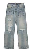 Distressed Vintage Washed Jeans