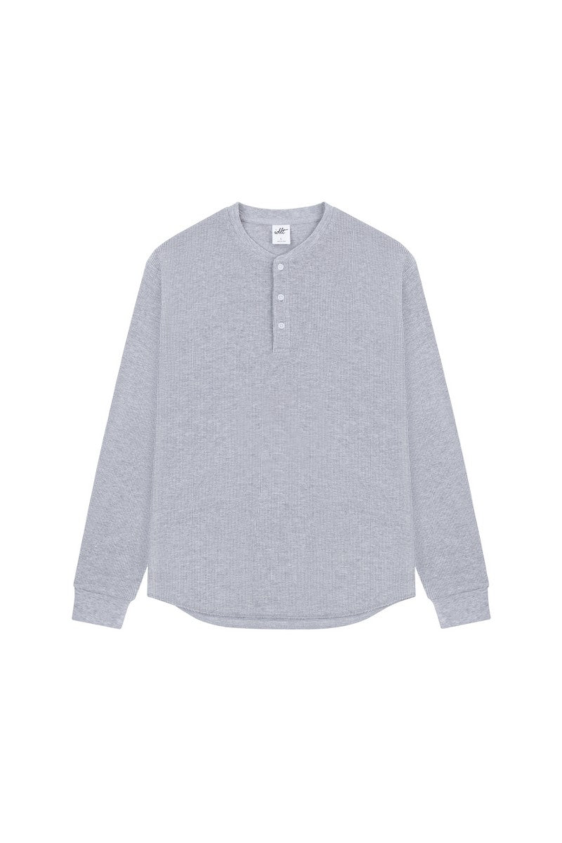 Waffle Henley Long Sleeve Tee - EU Only