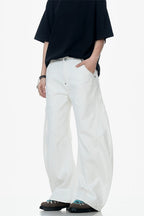 White Blade Wide-Leg Jeans