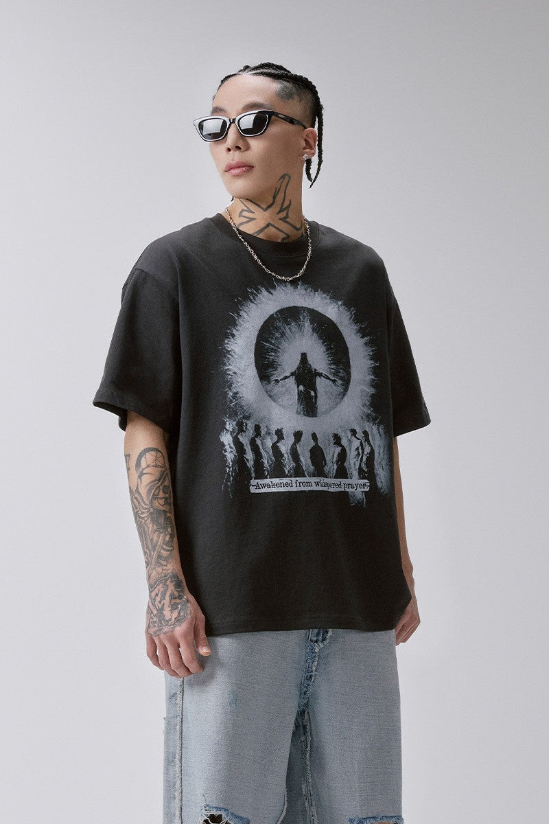 Prayer Graphic Oversized T-Shirt