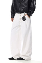 Five-Buttons Curved Jeans