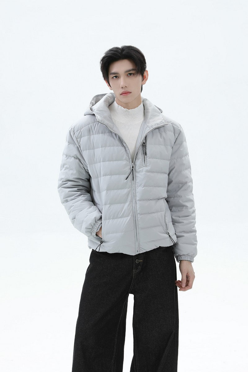 Quilted Down Hooded Puffer Jacket