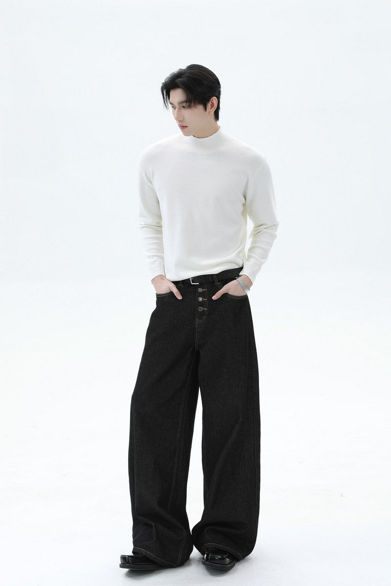 Modal Blend Fitted Turtleneck Sweater