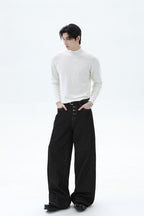 Modal Blend Fitted Turtleneck Sweater