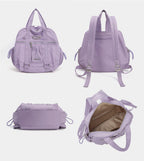 Ruched Nylon Backpack