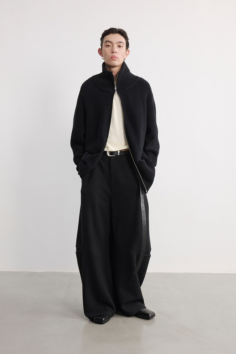 Heavyweight Zip Turtleneck Sweater