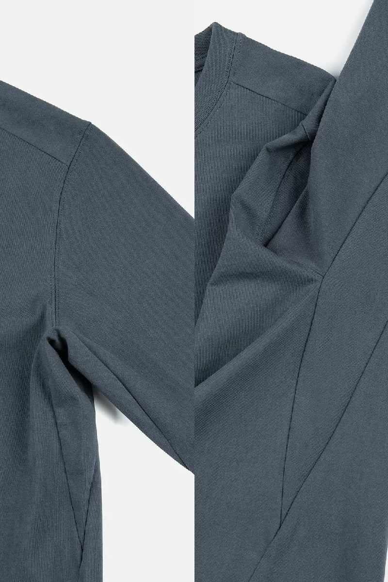 Structured Cotton Long Sleeve Tee - EU Only