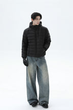 Quilted Down Hooded Puffer Jacket