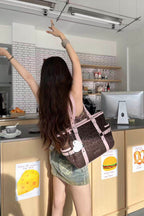 Leopard Basket Tote Bag