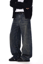 Vintage Washed Wrinkle Jeans