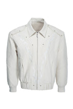 Washed Canvas Studded Jacket