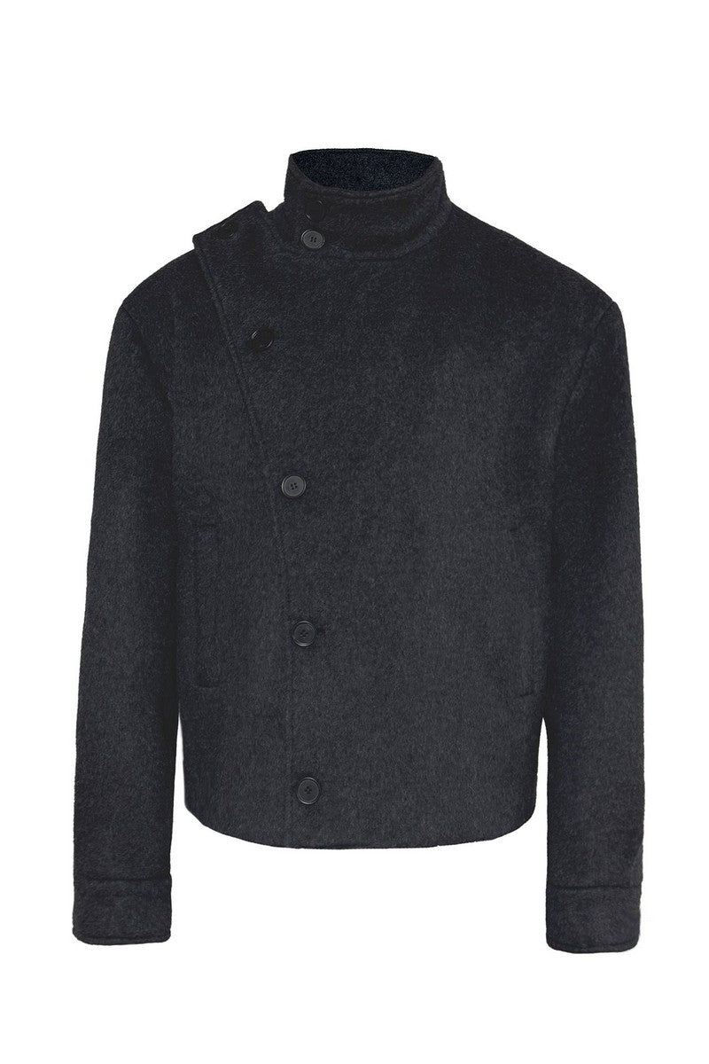 Adjustable Waist Wool Jacket